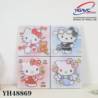 لوحة رسم ماسية بتصميم شخصية هيلو كيتي