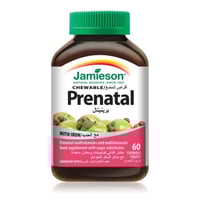 جاميسون بريناتال - 60 قطعة حلوى مضغ بنكهة التفاح و...