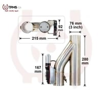 Exhaust cut out 3 inch / 76mm
