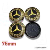 غطاء جنط أغطية جنوط مرسيدس 75مم جميع الأشكال
