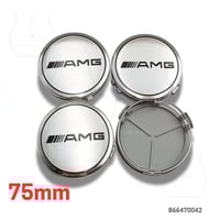 غطاء جنط أغطية جنوط مرسيدس 75 مم AMG جميع الأشكال