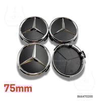 غطاء جنط أغطية جنوط مرسيدس 75مم جميع الأشكال