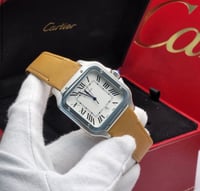 ساعة كارتير سانتوس جلد