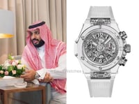 ساعة هوبلت شفاف الشهيرة.