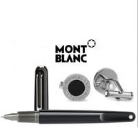 طقم مونت بلانك قلم وكبك