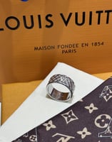 خاتم رجالي لويس فيتون فضي