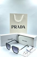 نظارة برادا فضي مع الملحقات طبق الأصل