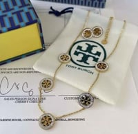 طقم توري بروش ذهبي شامل الملحقات