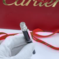 قلم كارتير أسود على فضي شامل الملحقات