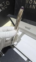 قلم مونت بلانك فضي شامل الملحقات