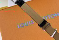 سوارة لويس فيتون جلد أسود