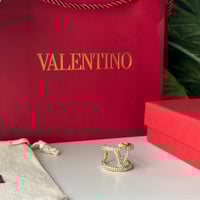 خاتم فالنتينو ذهبي كرستال