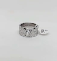 خاتم رجالي لويس فيتون فضي