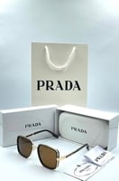 نظارة برادا بني مع الملحقات طبق الأصل