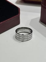 خاتم رجالي كارتير فضي