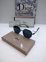 نظارة ديور أسود شامل الملحقات