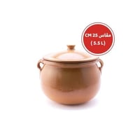 مقاس 25 سم (الطول والعرض/ 25 سم - الارتفاع/ 17سم) 5.5 لتر