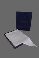 شماغ بوفون ابيض مودرن