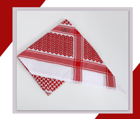 شماغ العجلان الذهبي مودرن أحمر غامق