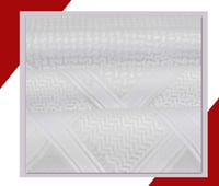 شماغ العجلان الذهبي أبيض