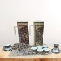 طقم ضيافة منقوش 21 قطة