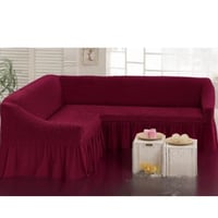 غطاء اريكة قابل للتمدد على شكل حرف L