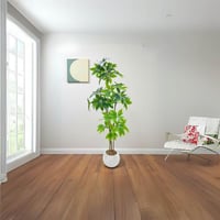 نبات صناعي واقعي 195 سم بمركن كبير مزين