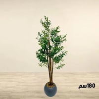 شجرة زيتون صناعية كبيرة 180 سم اسود بمركن