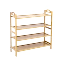 منظم احذية خشبي من اربع طبقات