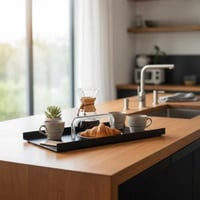 صينية بمقبض فاخر للتقديمات