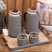 ترامس طقم 5 قطع ترمسين وصينية وتمرية وسكرية