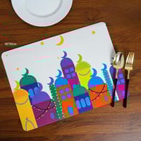 منديل سفرة مميز بطابع رمضاني فريد بعبارة (اهلا رمض...