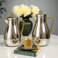 طقم ترامس استيل فاخر نيكل مذهب