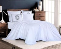 مفرش كبنج فندقي 7 قطع بنظام التلبيس