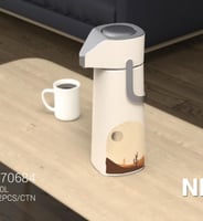 ترمس شاي وقهوة ضغط 1 لتر برسمات منوعة