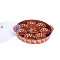 صحن فطورميلامين 10 قطع 36 سم