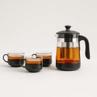 براد شاي مع 4كاسات