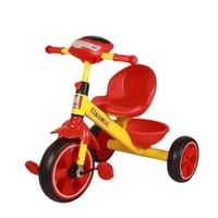 دراجة ثلاثية للأطفال بتصميم أنيق احمر اصفر