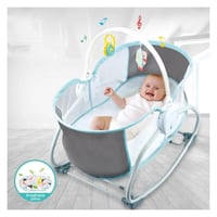 سرير وكرسي هزاز 5 في 1