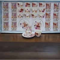 طقم ضيافة كاسات وبيالات 36 قطعة