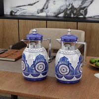 ترامس شاي وقهوة مزخرفة 1+1لتر