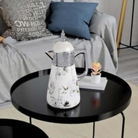 ترمس استيل مزخرف فضي 1لتر