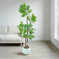 شجرة صناعية واقعية 170 سم بمركن كبير مزين