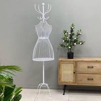 مانيكان وشماعة ابيض متعددة الاستعمال