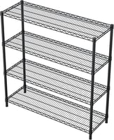 رفوف تخزين كروم قوية التحمل 4 ادوار120x120سم