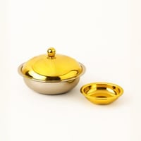 تمرية فضي ذهبي 16سم