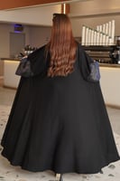 كريب ملكي نص كم مع جاكار ازرق