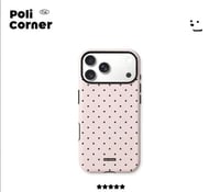 L29 light pink polka dot 2in1 frosted