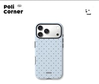 L30 light blue polka dot 2in1 frosted