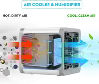 مكيف صغير متنقل بالماء وينقي الهواء من الغبار من D...